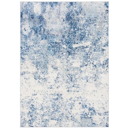 Safavieh 4 x 6 ft. Brentwood Contemporary Rectangle Power Loomed Area Rug Ivory & Navy BNT822B-4